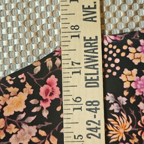 Peruvian Connection Chelsea Black Floral Jersey Tank Fit N Flare Dress Medium - Picture 9 of 10